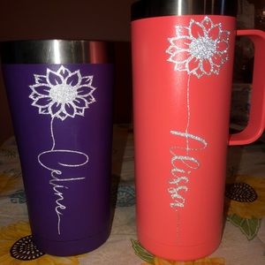 Personalized tumbler cups